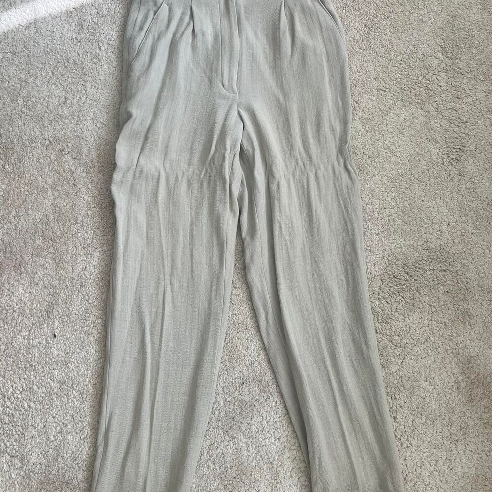 Donna-karan Women's Grey and Cream Trousers